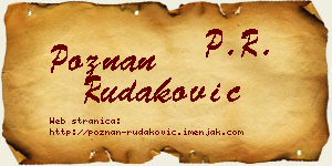Poznan Rudaković vizit kartica